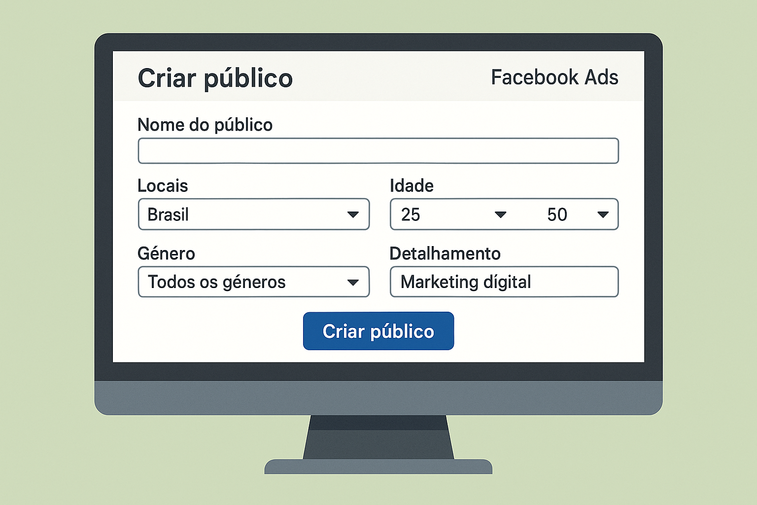 Definição de público-alvo e segmentação para campanhas no Facebook Ads